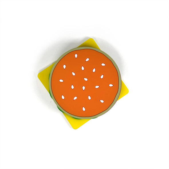 Cheeseburger Coaster Set