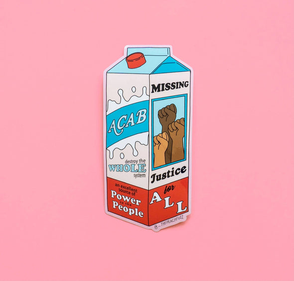 ACAB Milk Carton Sticker