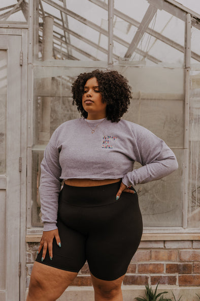 Detroit Not Sorry® Embroidered Cropped Crew