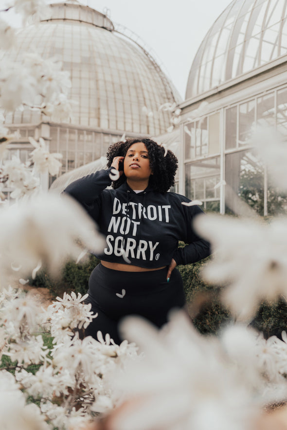 Detroit Not Sorry® Cropped Hoodie