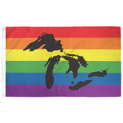 Great Lakes Pride Flag 3' x 5'