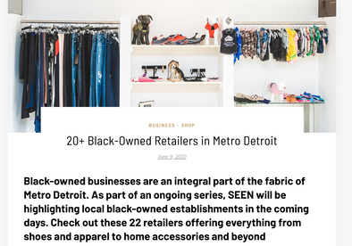 SEEN Magazine features Black Owned Retailers
