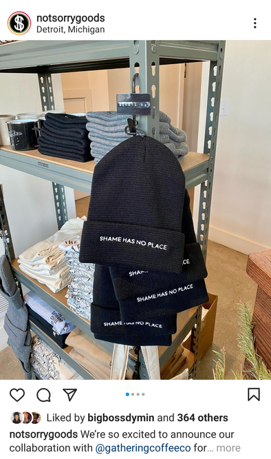 New Beanie Collab with Gathering Coffee Gives Back to Detroit Community Fridge