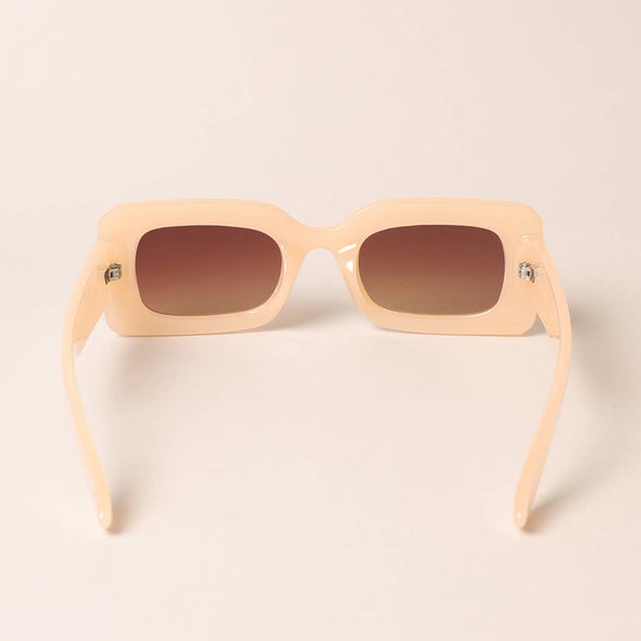 Retro Rectangle Shape Sunglasses