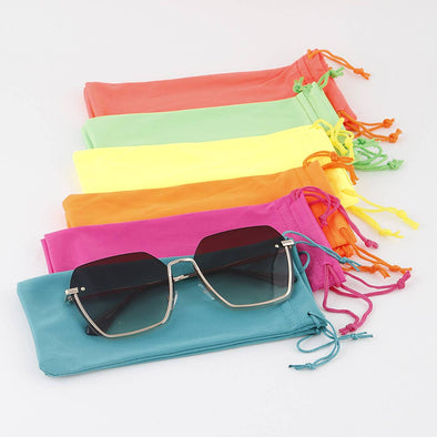 Bright Sunglasses Pouch Bag: Multicolor