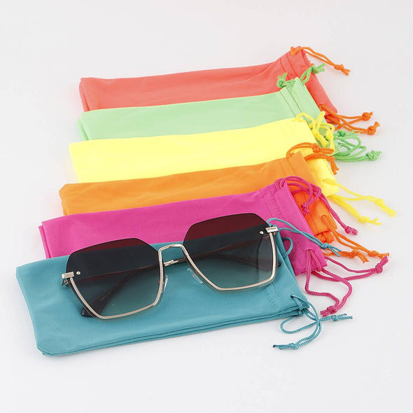 Bright Sunglasses Pouch Bag: Multicolor