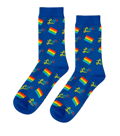 Rainbow Love - NEW Unisex Crew Socks - LGBTQIA Pride