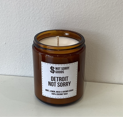 Detroit Not Sorry Candle