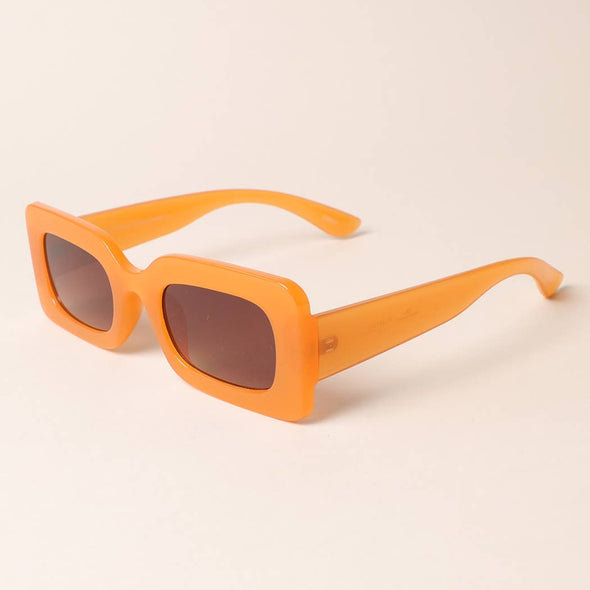 Retro Rectangle Shape Sunglasses