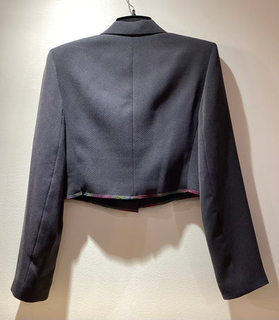 Statement Button Cropped Blazer