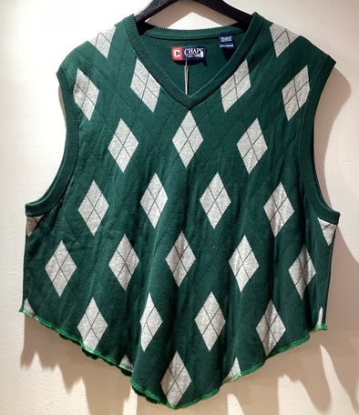 Triangle Crop Golf Sweater