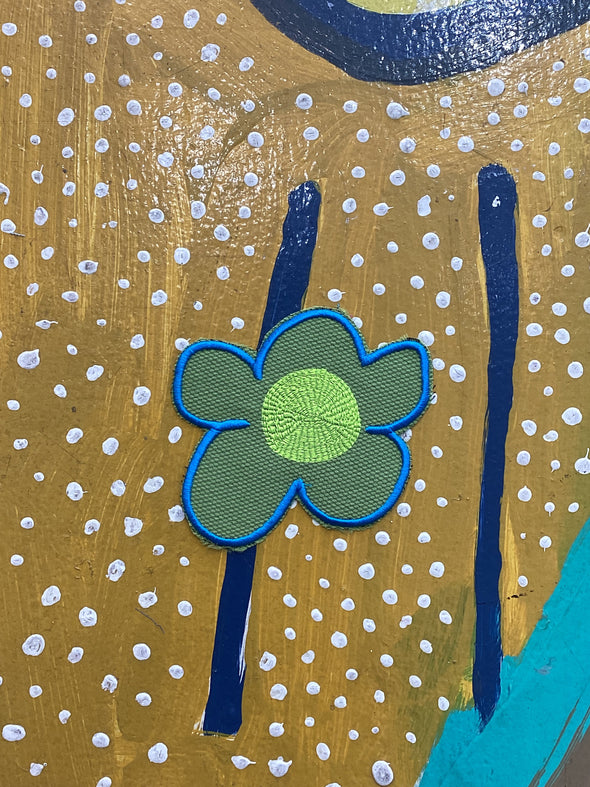 Upcycled flower patch