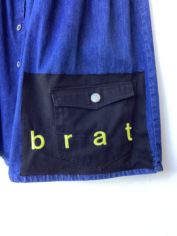 Brat Pocket Patch Denim Maxi