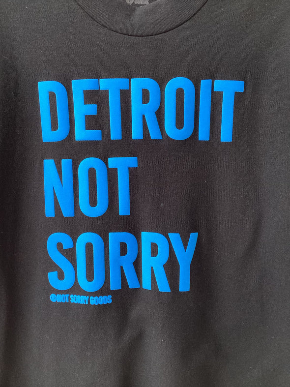 Detroit Not Sorry Puffy Mock Neck Tee