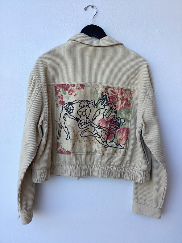 Sambo Corduroy Patchwork Bomber