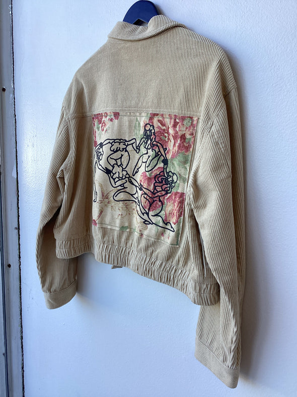 Sambo Corduroy Patchwork Bomber