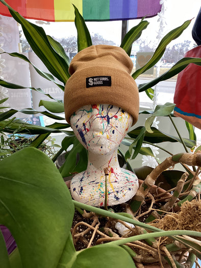 Not Sorry Label Beanie