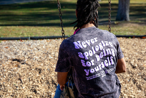 Never Apologize Puffy Paint Tee