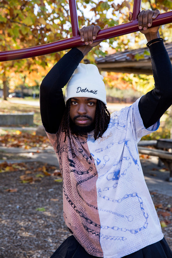 Detroit Embroidered Beanie