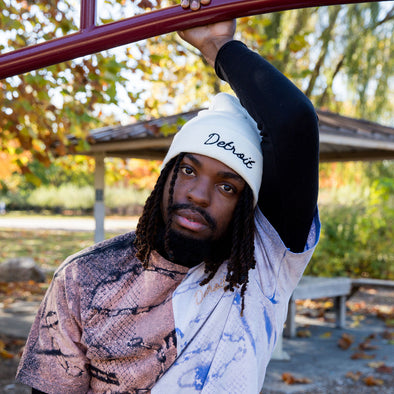 Detroit Embroidered Beanie