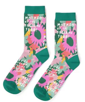 Mother of the Freakin Year Socks - Mother's Day