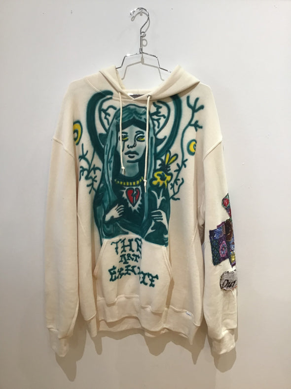 Religious Painted Patch Hoodie