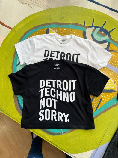 Detroit Techno Not Sorry Crop Tee