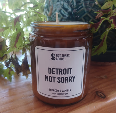 Detroit Not Sorry Candle