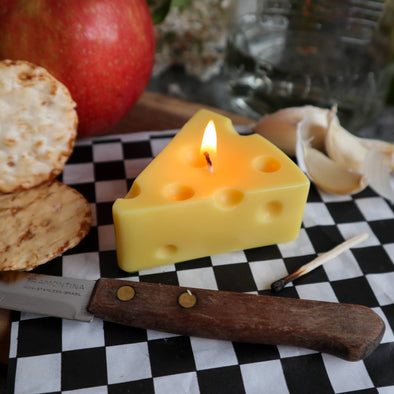 Swiss Cheese Triangle Candle