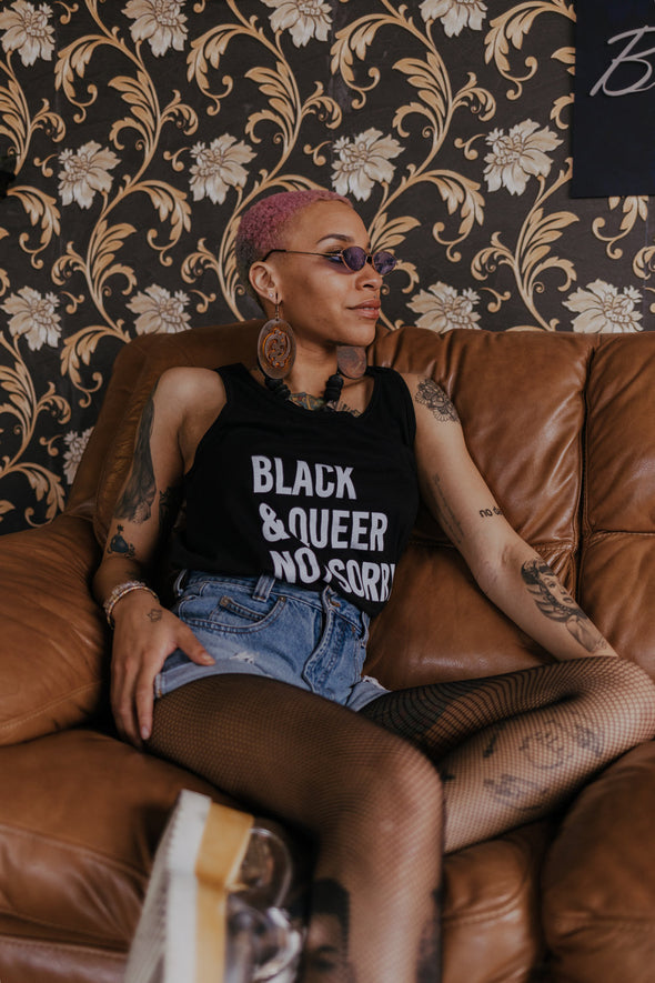 Black & Queer Not Sorry® Tank