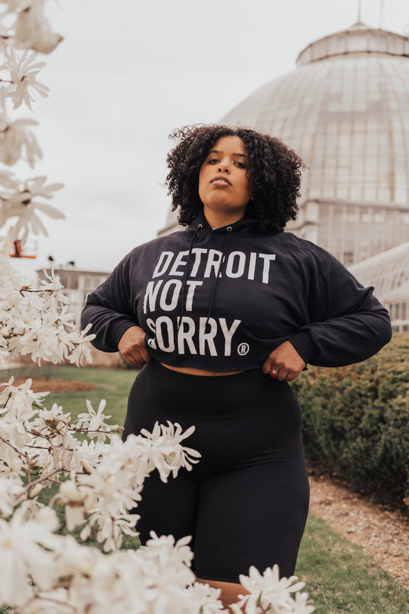 Detroit Not Sorry® Cropped Hoodie
