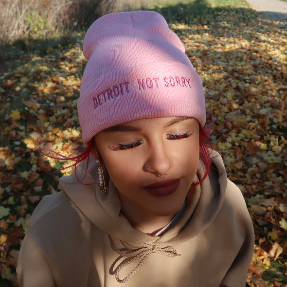 Detroit Not Sorry® Embroidered Beanie