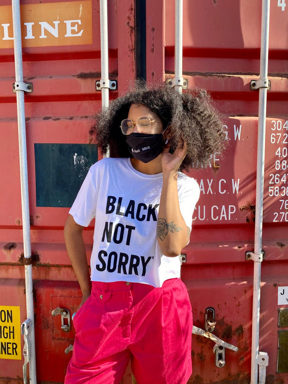 Black Not Sorry® Cropped Tee