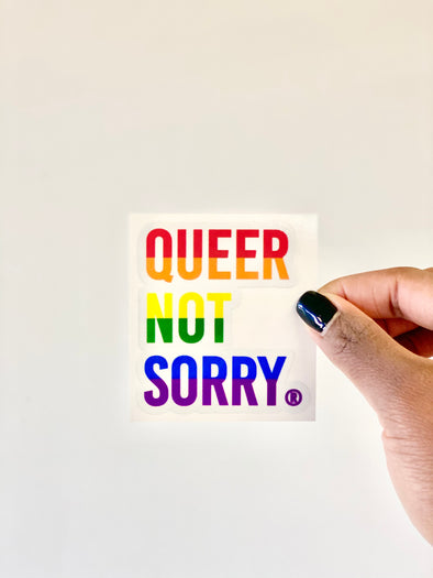 Queer Not Sorry® Sticker