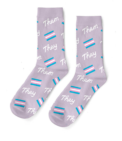 They/Them - NEW Unisex Crew Socks