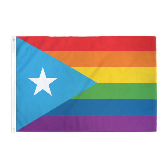 Rainbow Puerto Rico Flag