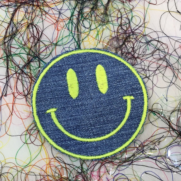 Denim Smiley Patch (Mystery Color)